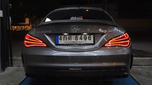 Mercedes Benz CLA250 with iPE exhaust  full system from EURO HAUS