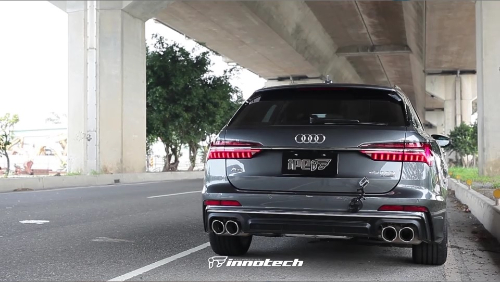 Audi A6 C8 45TFSI with iPE exhaust system of dynamic